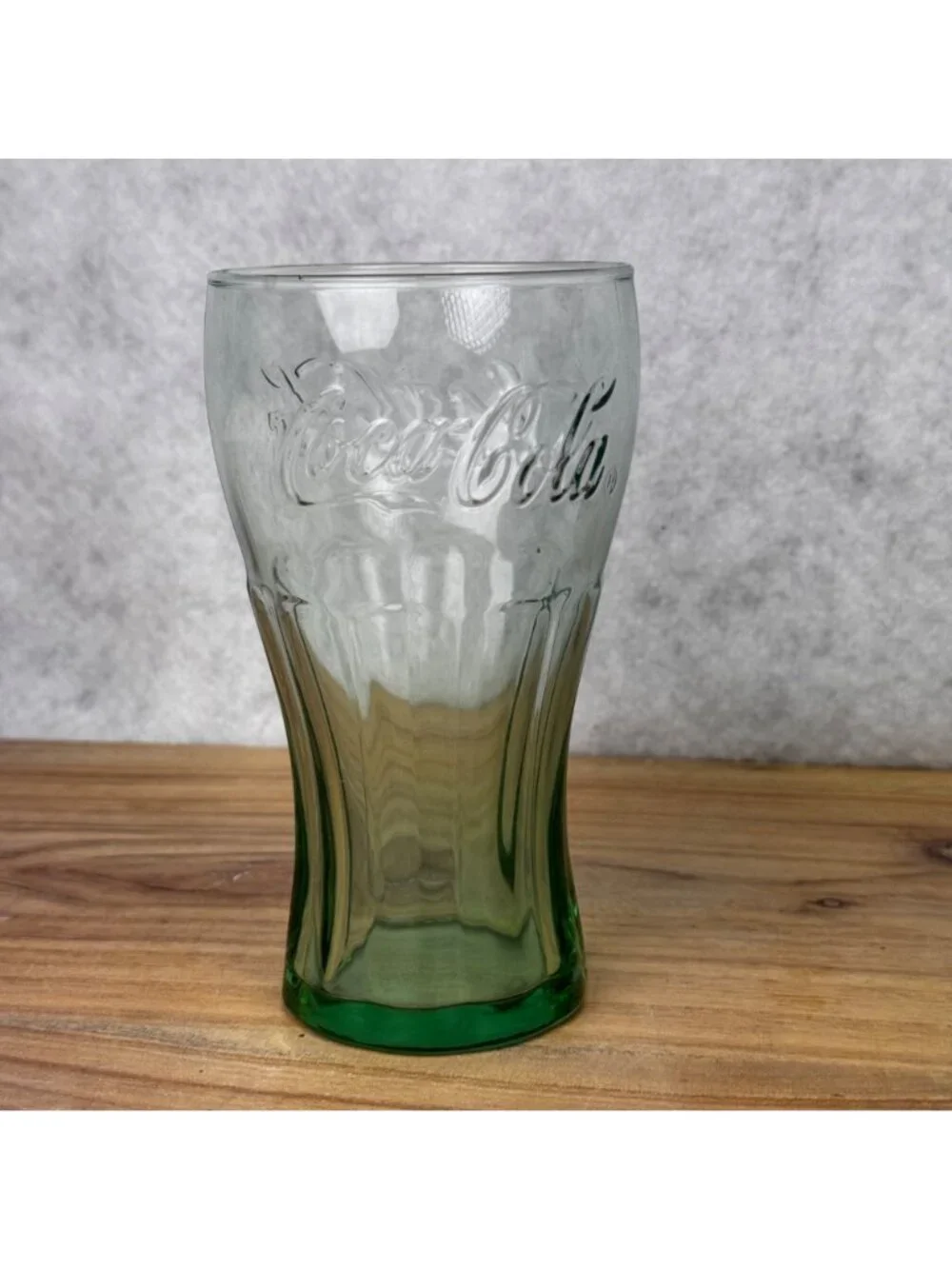 Set of 10 Vintage Coca-Cola Green Libbey Flared Glass Cup 6
